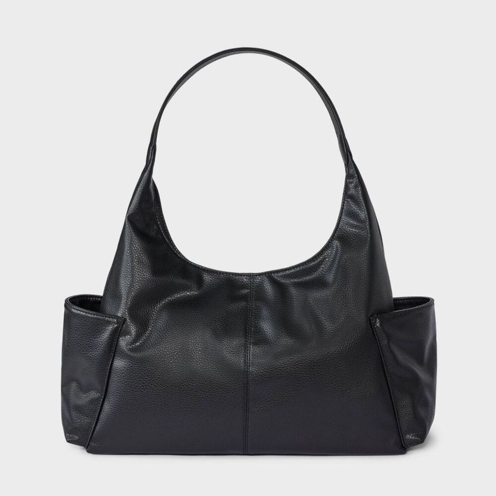 XL Pocket Shoulder Bag - Black